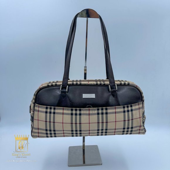 BURBERRY NOVA CHECK SHOULDER BAG